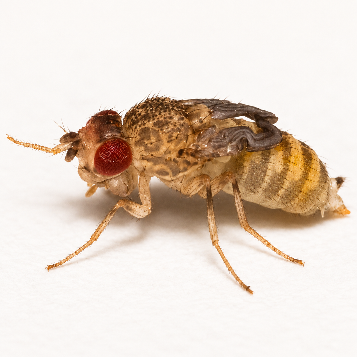 Large Flightless Fruit Fly Culture — Drosophila hydei