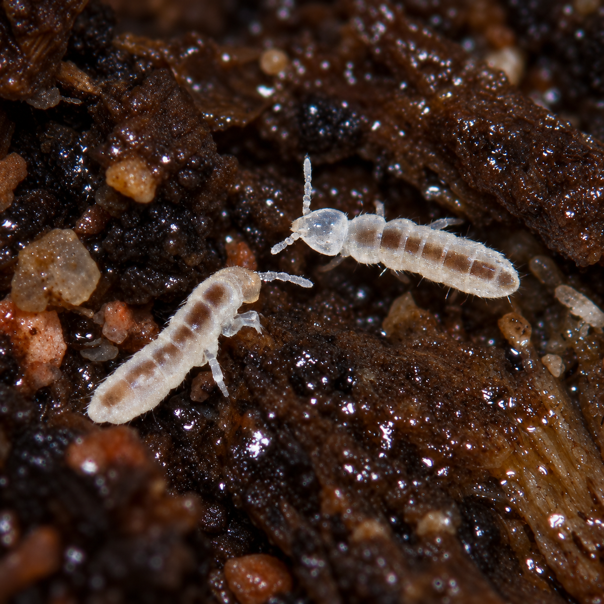 Temperate White Springtail Culture — 8 oz